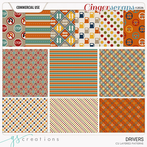Drivers Layered Patterns (CU) by GS Creations