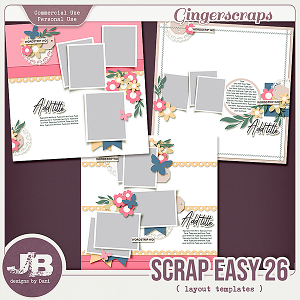 {CU} Scrap Easy 26 Templates by JB Studio