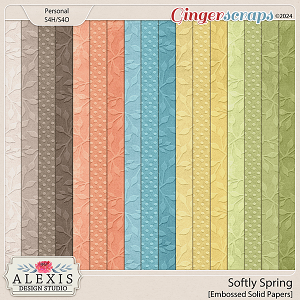 Softly Spring - Embossed Solid Papers