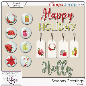 Seasons Greetings Extras by Scrapbookcrazy Creations