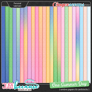 One Summer Day Ombre Papers & Cardstocks by JB Studio