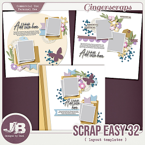 {CU} Scrap Easy 32 Templates by JB Studio