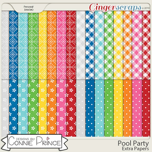 Pool Party - Extra Papers by Connie Prince