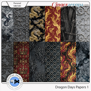 Dragon Days Papers 1 by Wetfish Designs Dragon Days Papers 1 by Wetfish Designs