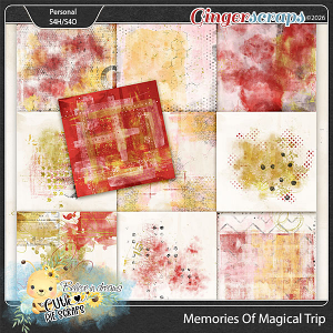 Memories Of Magical Trip Painted Papers