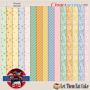 Let Them Eat Cake Patterned Papers By The Brit Chick