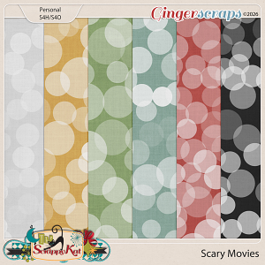 Scary Movies Bokeh Papers by The Scrappy Kat
