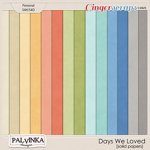 Days We Loved Solid Papers by Palvinka Designs