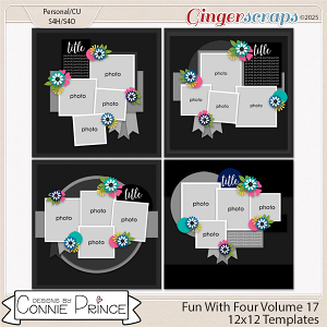 Fun With Four Volume 17  - 12x12 Temps (CU Ok) by Connie Prince