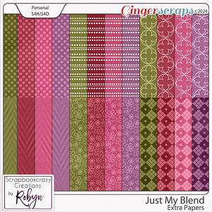 Just my blend Extra Papers by Scrapbookcrazy Creations