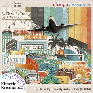 By Plane By Train By Automobile Full Kit by Kimeric Kreations