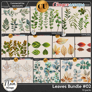 Leaves - Bundle #02 {CU} - by Neia Scraps Leaves - Bundle #02 {CU} - by Neia Scraps