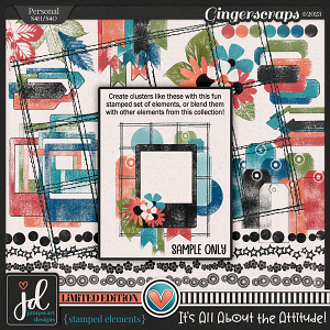 It's All About the Attitude {Stamped Elements} LIMITED EDITION