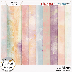Joyful April - Watercolor Papers - by Neia Scraps