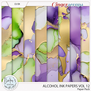 CU Alcohol Ink Papers Vol 12 by Ilonka's Designs 