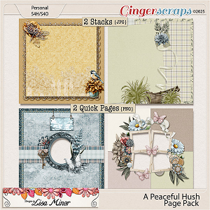 A Peaceful Hush Page Pack from Designs by Lisa Minor