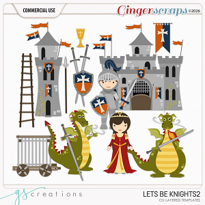 Let's Be Knights2 Layered Templates (CU) by GS Creations