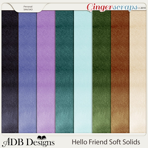 Hello Friend Solid Papers by ADB Designs