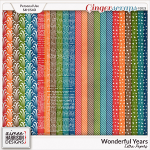 Wonderful Years Extra Papers by Aimee Harrison