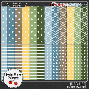Dad Life - EXTRA PAPERS by Twin Mom Scraps