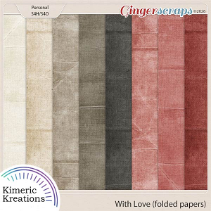 With Love Folded Papers by Kimeric Kreations