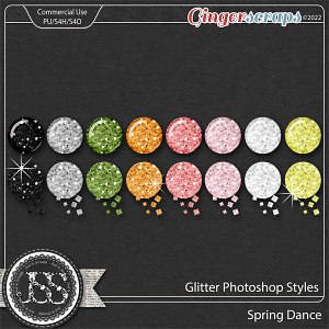 Spring Dance CU Glitter Photoshop Styles