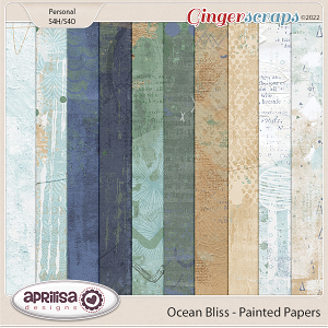 Ocean Bliss - Painted Papers by Aprilisa Designs
