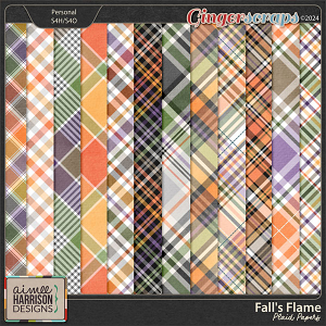 Fall's Flame Plaid Papers by Aimee Harrison