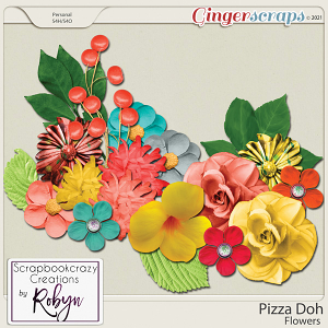 Pizza Doh Flowers by Scrapbookcrazy Creations