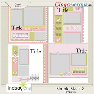 Simple Stack 2 Templates by Lindsay Jane