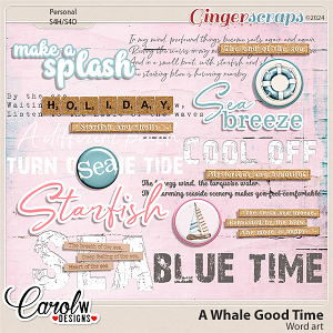 A Whale Good Time-Word art