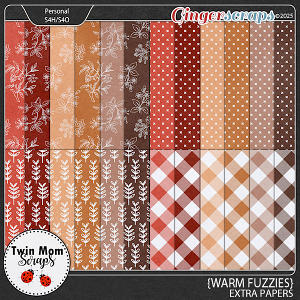Warm Fuzzies - EXTRA PAPERS by Twin Mom Scraps