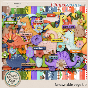 A-Rawr-Able Page Kit by Chere Kaye Designs
