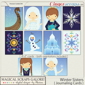 Winter Sisters (journaling cards)
