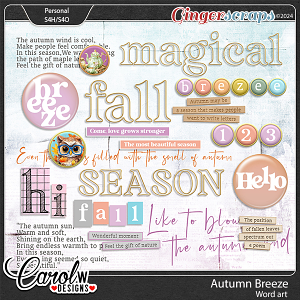 Autumn Breeze-Word art