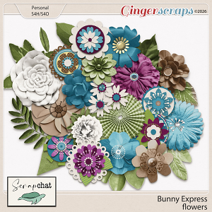 Bunny Express Flowers by ScrapChat Designs