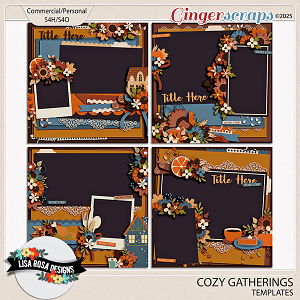 Cozy Gatherings Templates by Lisa Rosa Designs