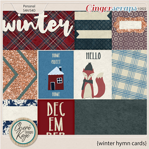 Winter Hymn Cards by Chere Kaye Designs
