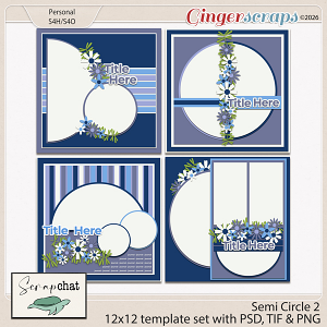 Semi Circle 2 Templates by ScrapChat Designs