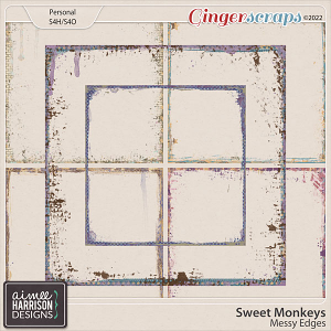 Sweet Monkeys Messy Edges by Aimee Harrison