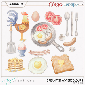 Breakfast watercolor (CU) by GS Creations