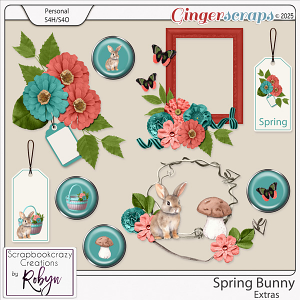 Spring Bunny Extras by Scrapbookcrazy Creations
