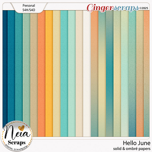 Hello June - Solid & Ombré Papers - by Neia Scraps