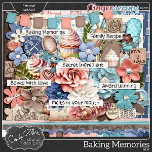 Baking Memories [Page Kit] by Cindy Ritter