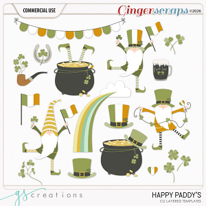 Happy Paddy Layered Templates (CU) by GS Creations