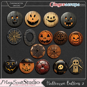 CU Halloween Buttons 2