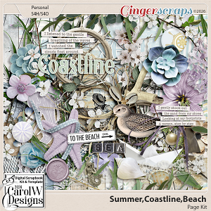 Summer,Coastline,Beach-Page Kit Summer,Coastline,Beach-Page Kit