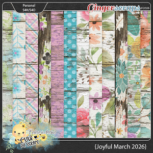 Joyful March 2026 Wood Papers