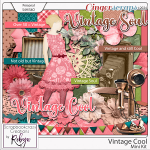 Vintage Cool Mini Kit by Scrapbookcrazy Creations