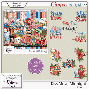 Kiss me at Midnight Trio by Scrapbookcrazy Creations